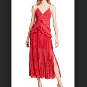 NWT SELF-PORTRAIT Swiss Dot Chiffon Dress (Size 4)